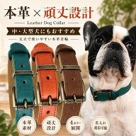 犬 首輪 本革 名入れ無料 厚手レザー 小型犬 中型犬 大型犬対応 XS S M L XL 牛本革 ベルトタイプ マイク…