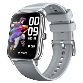 スマートウォッチ 通話機能 メッセージ通知 腕時計 1.85インチ大画面ディスプレイ ウォッチフェイスDIY 運動記録 GPS連動 デジタル ウォッチ iphone/android対応 IP67防水 smart watch 多機能 スポーツ