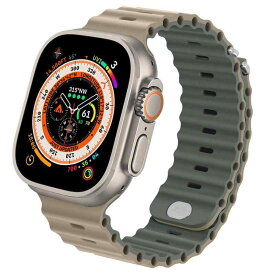 Anlinser コンパチブル アップルウォッチ バンド 49mm 45mm 44mm 42mm, シリコンスポーツストラップ コンパチブル Apple Watch Ultra 2/Ultra バンド シリーズ SE 9 8 7 6 5