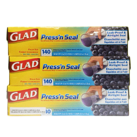 【土日もあす楽対応♪】【送料無料】GLAD プレス＆シール マジックラップ 3個セット / 簡易密閉ラップ コストコ costco グラッド Press'n Seal (沖縄は送料無料対象外)