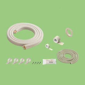【ゆうパック送料無料】関東器材 エアコン用 配管セット 6P-FSP 2分3分ペアタイプ(部品入り) 配管長さ：6m ペアコイル / (沖縄は送料無料対象外)