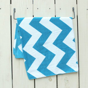 Carmel Towel Company Cotton Velour Beach Towel big bath print Chevron / Blue White J[^I Rbg xA vg r[`^I oX^I rbNTCY VFu u[ zCg carmel surf beach