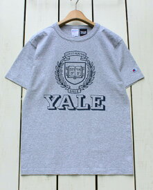 Champion T1011 Heavy Weight Print T Shirts 7oz tee / 070 / Yale チャンピオン ティーテンイレブン ヘビーウェイト Tシャツ 染み込み プリント オックスフォード グレー 杢 Made in USA アメリカ製 champion YALE