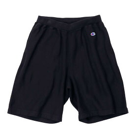 Champion REVERSE WEAVE Sweat Shorts / short pants 10oz / Off Black 055 チャンピオン リバースウィーブ スウェット ショーツ / ショートパンツ 裏毛 フレンチテリー ワンポイント オフ ブラック / 製品染め champion セットアップ対応