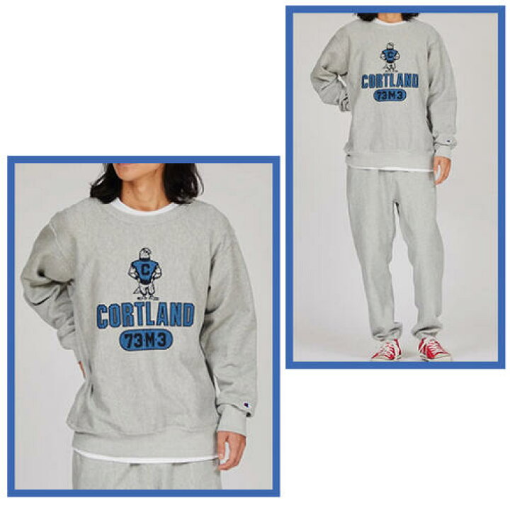 楽天市場】Champion REVERSE WEAVE Crew Neck Sweat / CORTLAND print 