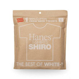 Hanes Hanes T-Shirts Shiro / 1piece shortsleeve tee crew neck 100% cotton / White ヘインズ クルーネック Tシャツ / 1枚組 半袖 7オンス コットン リラックスシルエット / ホワイト パックTee hanes unisex