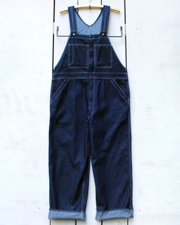 楽天市場】PAY DAY Front Zip Open Overalls / work bib Indigo Denim 