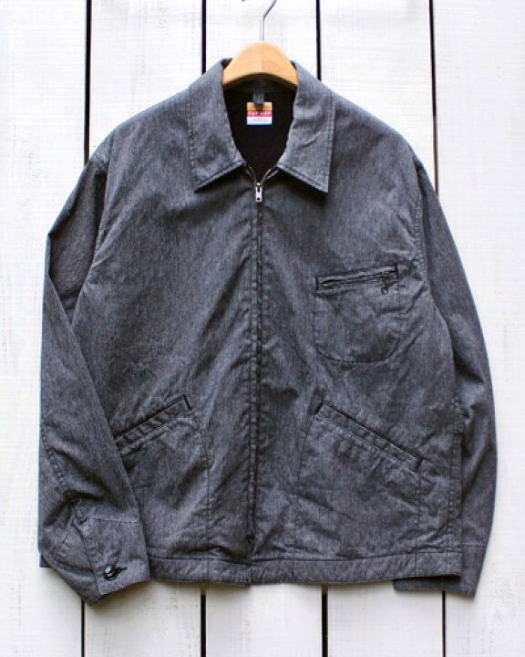 楽天市場】PAY DAY 50s Zip Jacket / chambray lined work / Black 