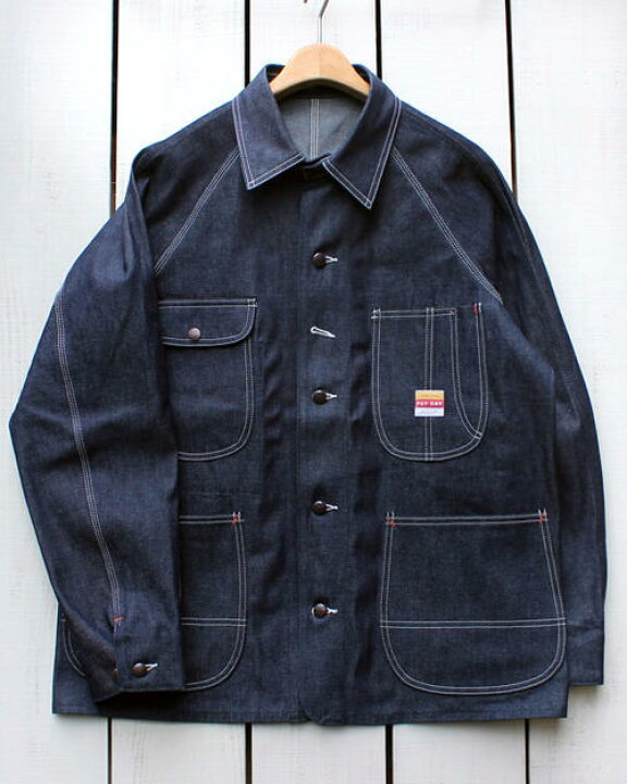 楽天市場】PAY DAY 50s Coverall / work jacket vintage Indigo Rigid 