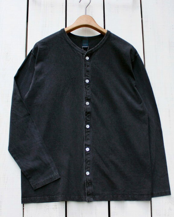楽天市場】Good On Crew Tee Cardigan / Long Sleeve Black Pigment 
