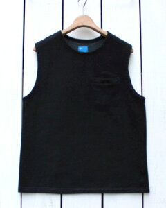 Good On Fleece Sweat Vest / kodenshi Black / reactive dye �O�b�h�I�� �t���[�X �X�E�F�b�g �x�X�g �N���[�l�b�N ���|�P�b�g ���d�q ���N�� ���ۉ��� �u���b�N �� ���i���� made in japan ���{�� goodon good on