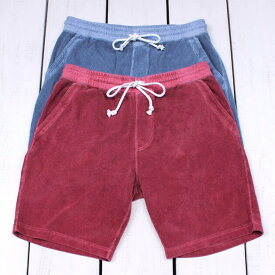 Good On Knit Corduroy Shorts short pants cotton P- F.Red & P- Ajisai / pigment グッドオン グットオン ニット コーデュロイ ショーツ ショート パンツ 膝上丈 2色展開 ピグメント 製品染め 日本製 good goodon