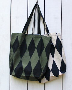 jawandi Batik Daily Tote / Dahlia / bag cotton Black Natural & Olive Black �W�������f�B �o�e�B�b�N �f�C���[ �g�[�g �R�b�g�� �G�R �o�b�N ���� �낤������ �_�C���� �I���[�u �u���b�N �i�`������ jawandi