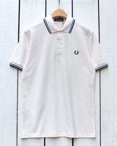 Fred Perry Twin Tipped Fred Perry Shirt polo pique H31 Ecru Royal Black �t���b�h �y���[ 2�{���C�� �t���b�h�y���[ �V���c �|�� ���� �s�P ���̎q �L�i�� ���C���� �u���b�N ��� made in England �p���� fred M12 m12