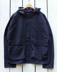 Fred Perry Short Snorkel Parka hood jacket recycle nylon relax fit / Navy �t���b�h �y���[ �i�C���� �t�[�h �W���P�b�g �h���}���X���[�u �����b�N�X�t�B�b�g ���b�v�X�g�b�v ���T�C�N�� �l�C�r�[ �� fred perry