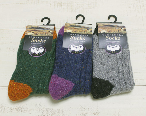 秋冬対応 ウールミックス Grange 値下げ Craft 2-Tone Wool Mix Socks 3-Colors connemara flecks グランジクラフト Ireland ミックス クルー アウトドア 2トーン 格安 ウール made in アイルランド製 厚手 3色展開 ソックス