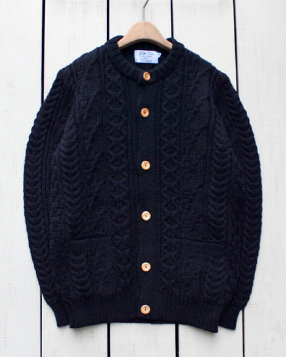 楽天市場】Kerry Woollen Mills Aran Cable Collarless Cardigan knit 
