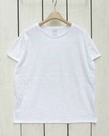 quotidien unisex Round Neck Big Silhouette Tee ss cotton jersey White コティディアン ラウンドネック ビック シルエット Tシャツ 半袖 無地 コットン ジャージ ホワイト / フランス製 made in france quotidien