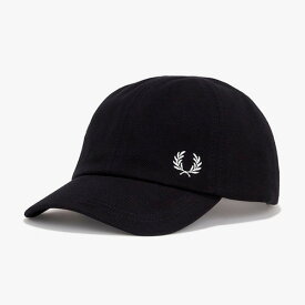 Fred Perry Pique Classic Cap / one point Black Snow White フレッド ペリー ピケ クラシック キャップ ローレル 刺繍 ワンポイント 鹿の子 カジュアル きれいめ ブラック 黒 スノー ホワイト fred perry