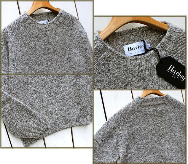 楽天市場】Harley of Scotland Crew Neck Sweater / Herdwick ecology 