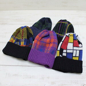 HIGHLAND 2000 Check & Patern Bob Cap / 5 style british wool knit cap watch �n�C�����h 2000 �`�F�b�N & �p�^�[�� �{�u �L���b�v 5�X�^�C�� / ���b�` �j�b�g �L���b�v �E�[�� unisex made in UK �C�M���X�� high land