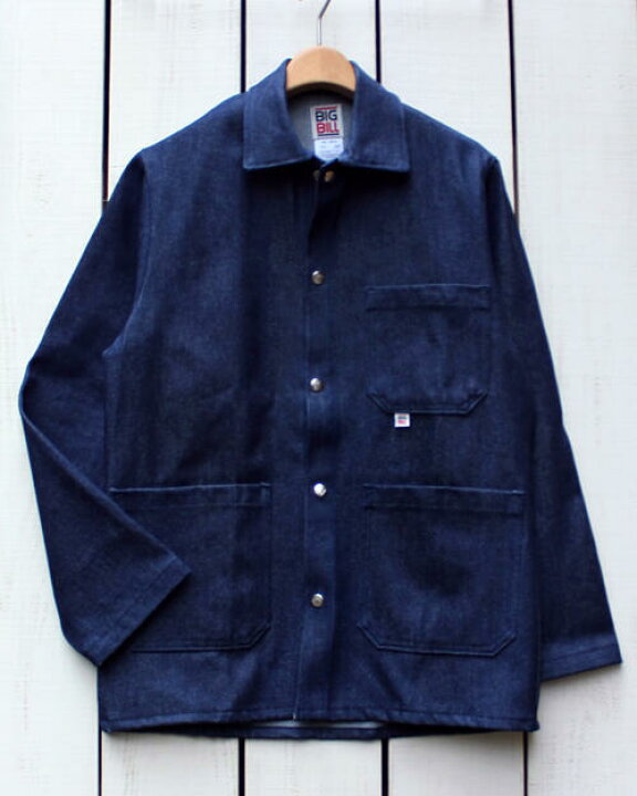 楽天市場】Big Bill Denim Work Coat / Navy coverall jacket nonwash 