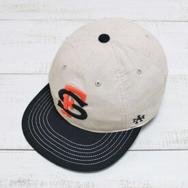 American Needle 「 San Francisco Seals 」Base Ball Cap 6 panel linen cotton Ivory Black / line out アメリカン ニードル 6パネル ベースボール キャップ リネン コットン アイボリー ブラック / シールズ american