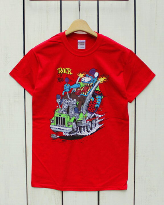 楽天市場】Rat Fink 「 Rock N Roll 」Tee / shortsleeve Red ラット  