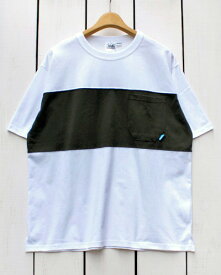 KAVU Panel Tee / short sleeve pocket relax fit / White Black カブー パネル Tシャツ / 半袖 切り替え ポケット 切替 リラックスフィット ホワイト ブラック / kavu cotton usa