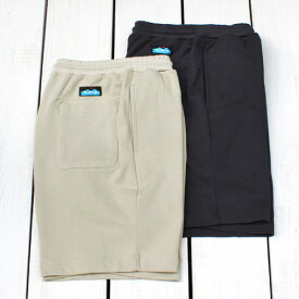 KAVU Carkeek Shorts / sweat short pants / 2-Col Black & Beige カブー カーキーク ショーツ / スウェット ショートパンツ 膝上丈 シンプル アウトドア タウン ブラック & ベージュ kavu カブー ショーツ