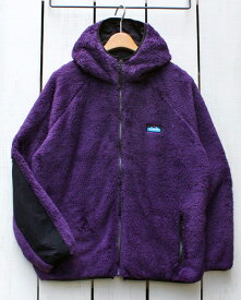 KAVU mens Fur Jacket / reversible hood boa fleece nylon / Purple black カブー ファー ジャケット / リバーシブル フード ボア フリース ナイロン パープル / ブラック kavu カブー フリース