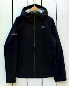 Outdoor Research Stratoburst Stretch Rain Jacket hood ventia / Black アウトドア リサーチ ストラトバースト レイン ジャケット ストレッチ 防水 防風 透湿 軽量 シェル パッカブル / ブラック 黒 outdoor 2.5L fully