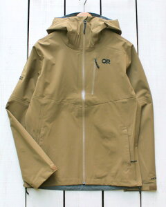 Outdoor Research Foray 3L Jacket / ascentshell Dry stretch hood / Coyote �A�E�g�h�A ���T�[�` �t�H�[���C 3���C���[ �W���P�b�g �A�Z���g�V�F�� �ϐ� �h�� �ʋC �X�g���b�` �V�F�� / �R���[�e fully seam taped outdoor