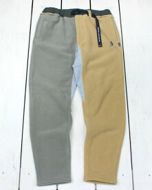 Rokx × Monkey Magic M.M Classic Fleece Pants polartec taperd / Ocher Moss ロックス × モンキーマジック クラシック フリース パンツ テーパード クライミング 軽量 保温 切替 2トーン オーカー モス rokx