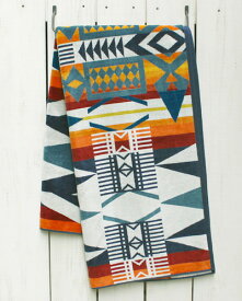 Repeat Pendleton Native Jacquard Towel For Two Fire Legend ペンドルトン ネイティブ ジャガード タオル フォー トゥー ブランケット コットン ビックサイズ マルチカラー pendleton native ペンドルトン タオルケット 大判