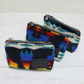 柄選べます ！ Pendleton Zip Pouch / wool Tucson Black ペンドルトン ジップポーチ / 小物 化粧 ウール ブランケット 大きめ ツーソン ブラック 3柄 pendleton native