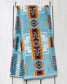 Pendleton Native Jacquard Towel For Two Chief Joseph Aqua ペンドルトン ネイティブ ジャガード タオル フォー トゥー ブランケット コットン ビックサイズ マルチカラー pendleton native ペンドルトン タオルケット 大判