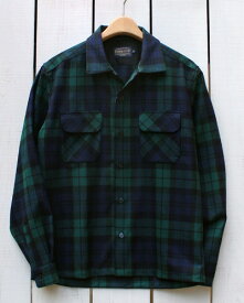 Pendleton The Original Board Shirts japan fit / wool Black Watch Tartan / check ペンドルトン ボード シャツ / ジャパンフィット ウール / チェック オープンカラー ブラックウォッチ タータン 日本製 pendleton