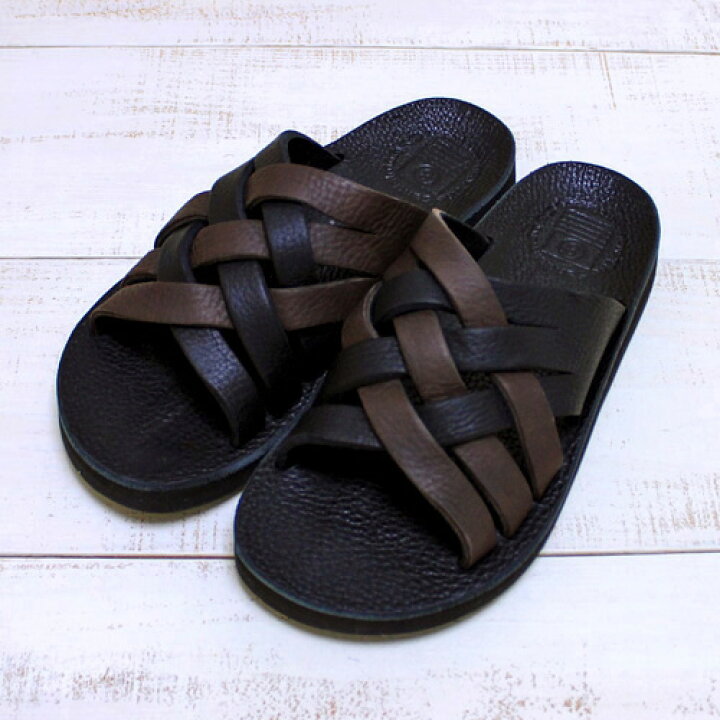 楽天市場】The Sandalman Custom Weave Leather Sandal Black 