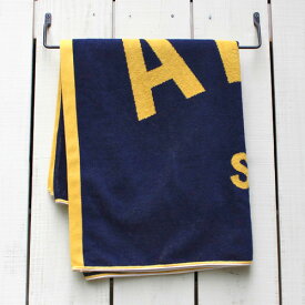 Almond Surfboards Designs Fine Surfing Beach Towel imabari cotton / Navy / gole アーモンド サーフ ビーチタオル / コットン ロゴ 今治 日本製 バス タオル ネイビー / ゴールド almond surf westcoast beach