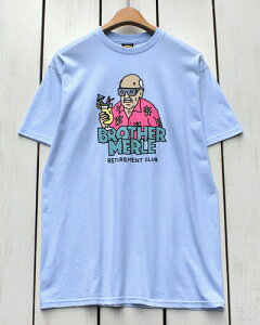 Brother Merle Norm In Hawaii SS Tee Powder Blue �u���U�[ �}�[�� ���� �v�����gTee �p�E�_�[ �u���[ skate canadsa gab lalande pop art