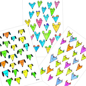 TaMa Postcard 3-Set /  |XgJ[h 3Zbg Gt 킢 Jt CXg A[g Ck ˂ X