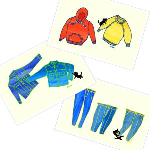 TaMa Postcard 3-Set /  |XgJ[h 3Zbg Gt 킢 Jt CXg A[g lR ˂ GW fj p[J[ XEFbg