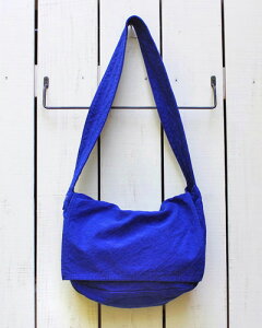V.D.L.C Newspaper Bag M / shoulder unisex Ruri overdye �u�C�f�B�[�G���V�[ �j���[�X�y�[�p�[ �o�b�O M�T�C�Y �V�����_�[ ���z �R�b�g�� ��� �ڗ� ����� made in japan ���{�� vdlc �L�����o�X ���b�Z���W���[