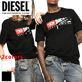 ディーゼル DIESEL 半袖Tシャツ トップスHC-T-JUST-DIVISION-A IS DEAD白 ホワイト ブラック 黒 シンプル 定番ユニセックス 男女兼用 ペア カップル おそろいヘイトクチュール　DIESEL TEE