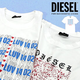 DIESEL ディーゼル メンズ 半袖Tシャツ TEEUMLT-DIEGOS-J T-SHIRTクルーネック ボックスロゴ カットソー ハート 星