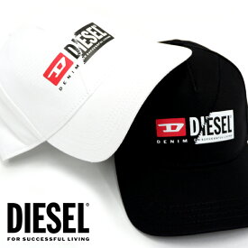 DIESEL ディーゼル キャップ ロゴ 帽子 シンプル ブランドロゴCAP-CUTY HAT A00584 0KAVLメンズ レディース ユニセックス ブラック 黒 ホワイト 白