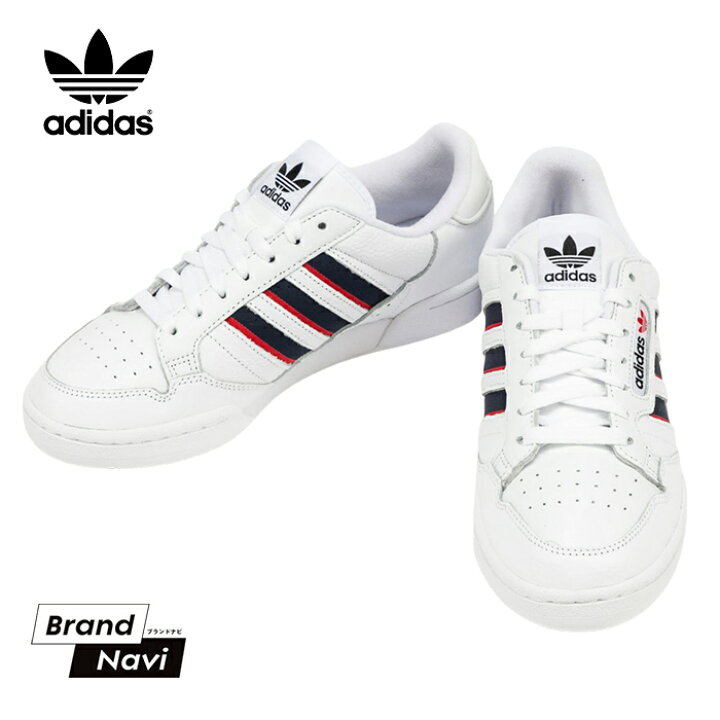 楽天市場 サイズ交換1回無料 アディダス コンチネンタル80 スニーカー 26cm 29cm メンズ Adidas レトロ オリジナルス 白靴 ストライプス ローカット シューズ テニス ストリート ダンス 靴 おしゃれ Brand Navi 楽天市場店