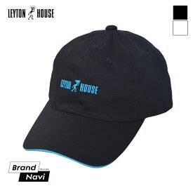レイトンハウス LEYTON HOUSE 帽子 メンズ コットン キャップ レディース 男女兼用 ツイル シンプル おしゃれ ゴルフ 人気 ブランド 白 黒 レイトンブルー 刺繍 UV 紫外線