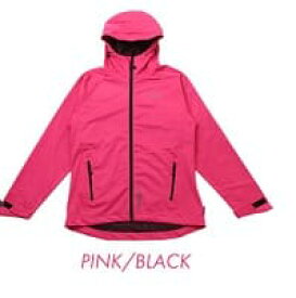 レディース防寒防風ジャケット アウター パーカー ブラック 黒 ピンク 軽量 ソフトシェル